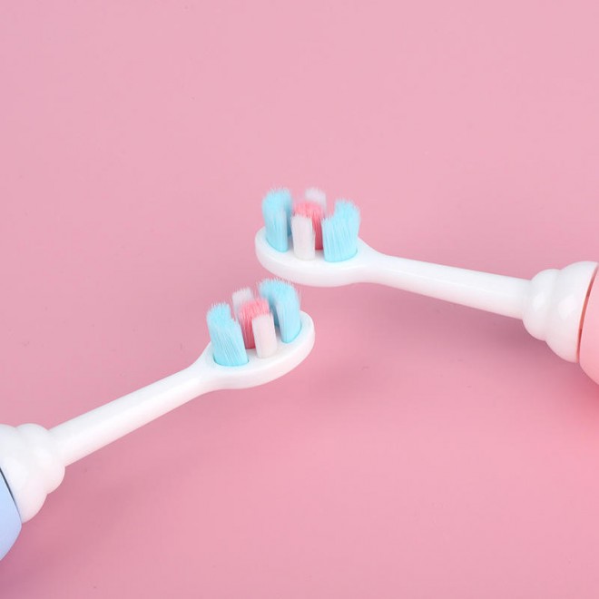 High-quality rubber handle soft bristle children's toothbrush