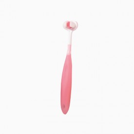 3D three-sided soft bristle children's toothbrush