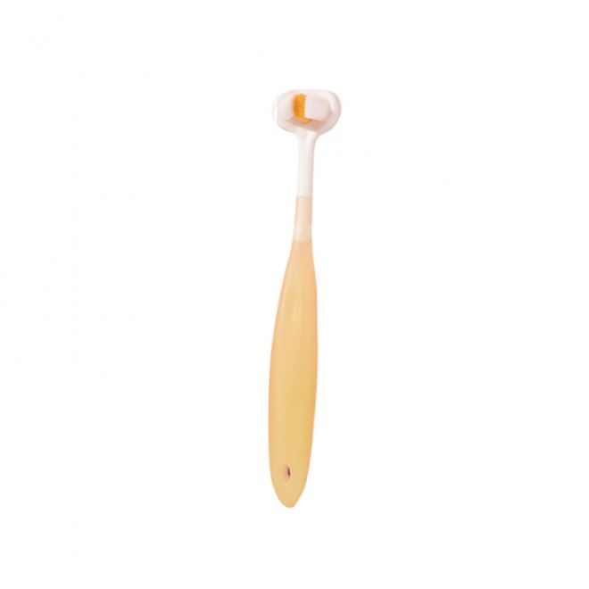 3D three-sided soft bristle children's toothbrush