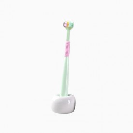 Creative three-sided soft bristle children's toothbrush