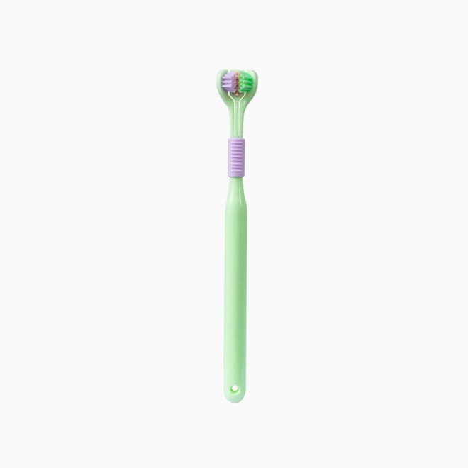 Colorblock ultra-soft three-sided children's toothbrush