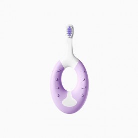 Soft bristle short handle children's toothbrush