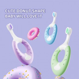 Soft bristle short handle children's toothbrush