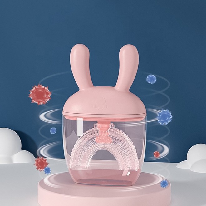 360-degree U-shaped brush head children's toothbrush
