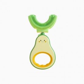 Food grade silicone U-shaped children's toothbrush