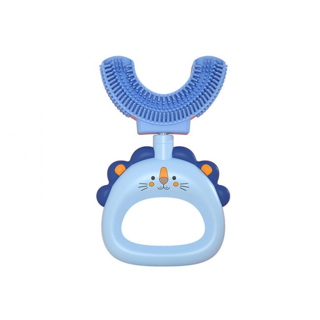 U-shaped silicone cartoon children's toothbrush