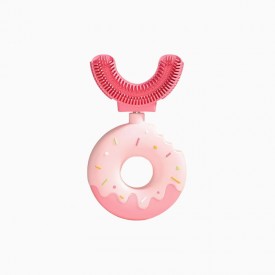 U-shaped silicone donut children's toothbrush