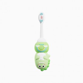 Cartoon soft bristle non-slip children's toothbrush