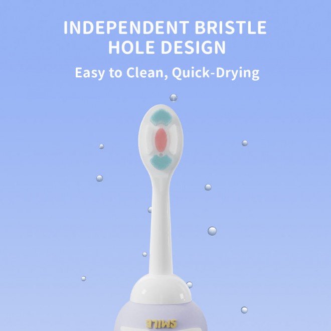 Cartoon soft bristle non-slip children's toothbrush