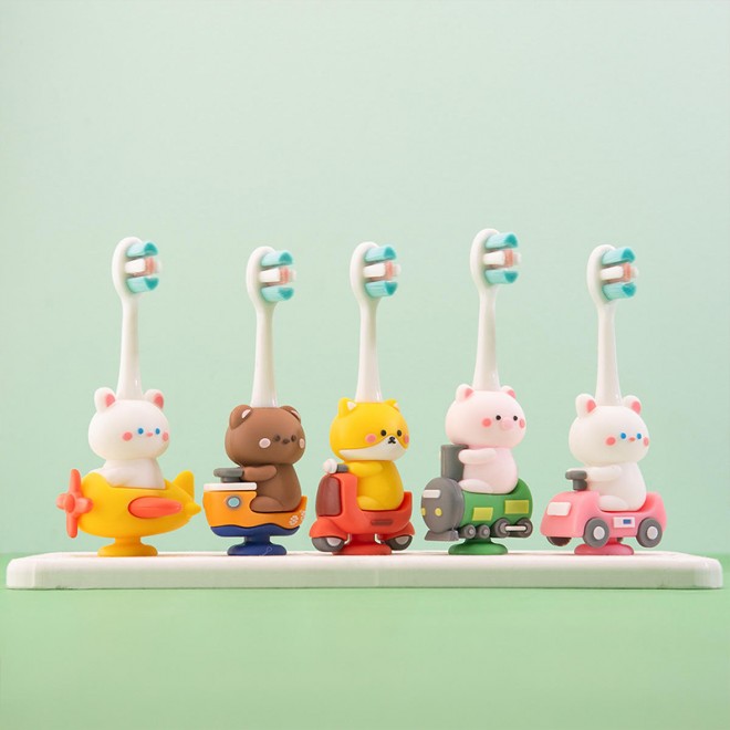 High-quality cartoon soft-bristled children's toothbrush