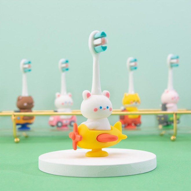 High-quality cartoon soft-bristled children's toothbrush