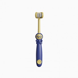 Three-sided soft bristle brush head children's toothbrush