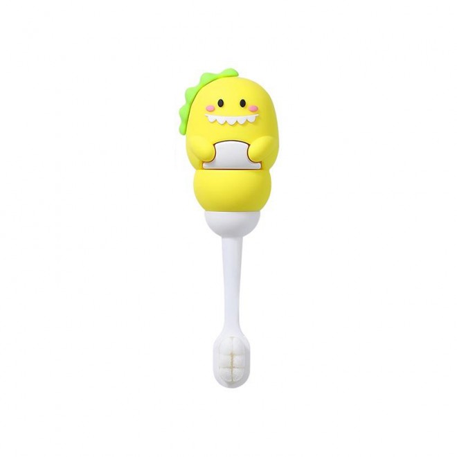 Cute dinosaur non-slip handle children's toothbrush