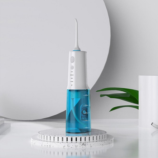 Portable high-frequency pulse electric water flosser