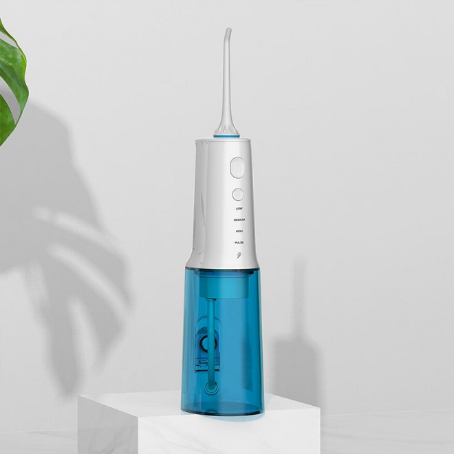 Portable high-frequency pulse electric water flosser