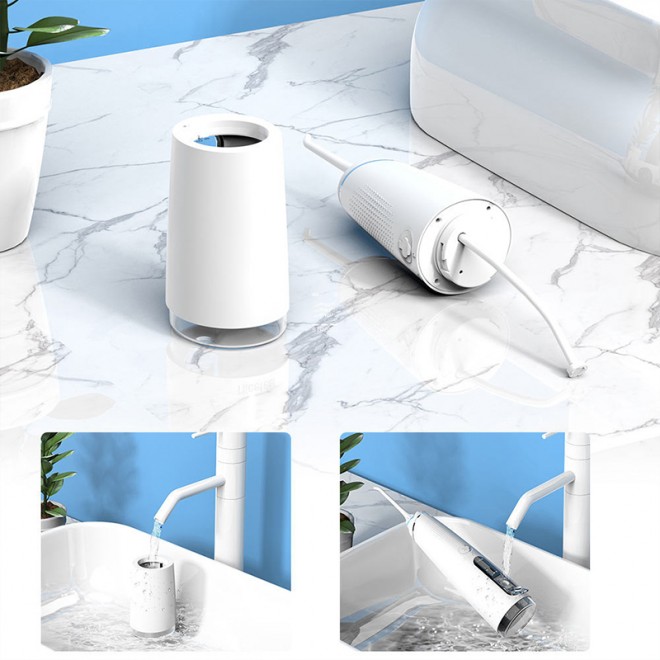 LCD display rechargeable electric water flosser