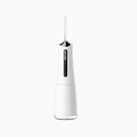 White smart timer electric water flosser