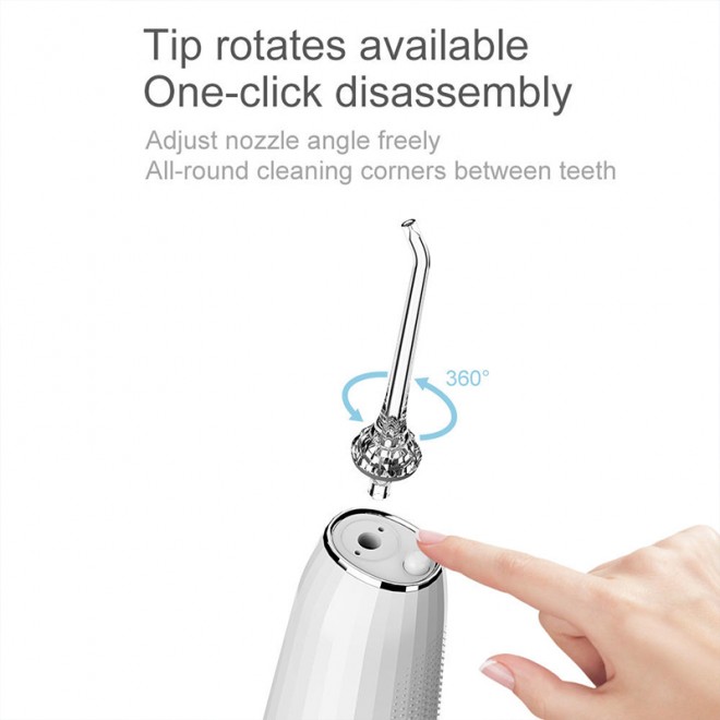 Cordless pulse rechargeable electric water flosser