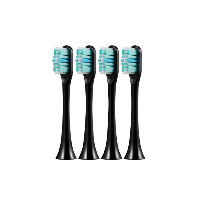 Densely wavy bristle replacement brush head