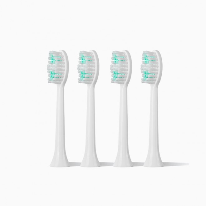 Soft bristle sonic replacement brush head