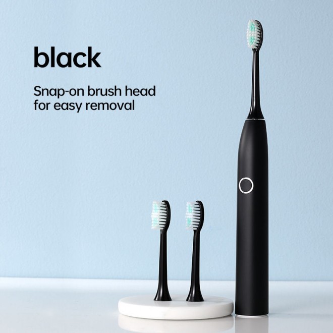 Soft bristle sonic replacement brush head