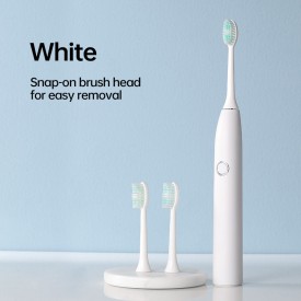 Soft bristle sonic replacement brush head
