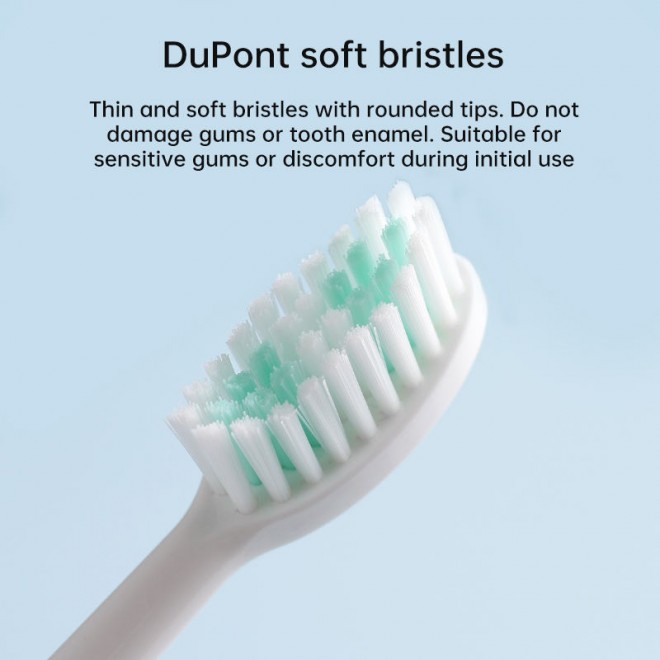Soft bristle sonic replacement brush head