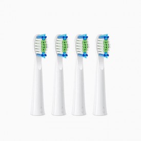 W-shaped bristle toothbrush replacement brush head