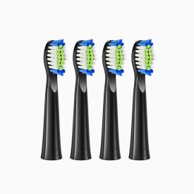 Black W-shaped bristle replacement brush head