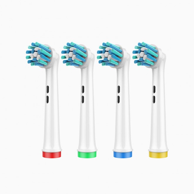 Rotating cleaning replacement brush head