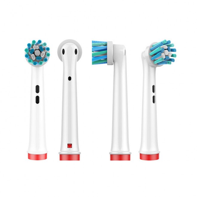 Rotating cleaning replacement brush head