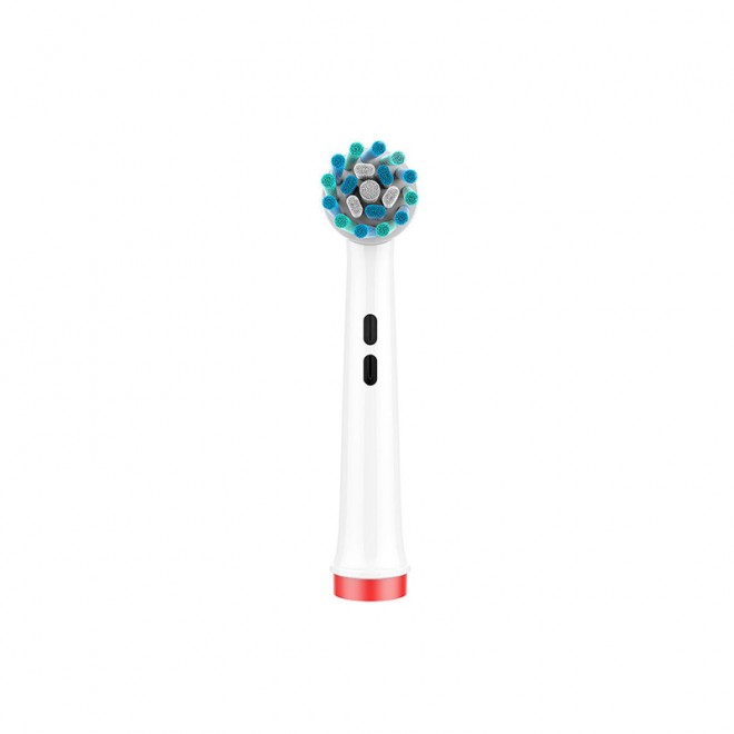 Rotating cleaning replacement brush head