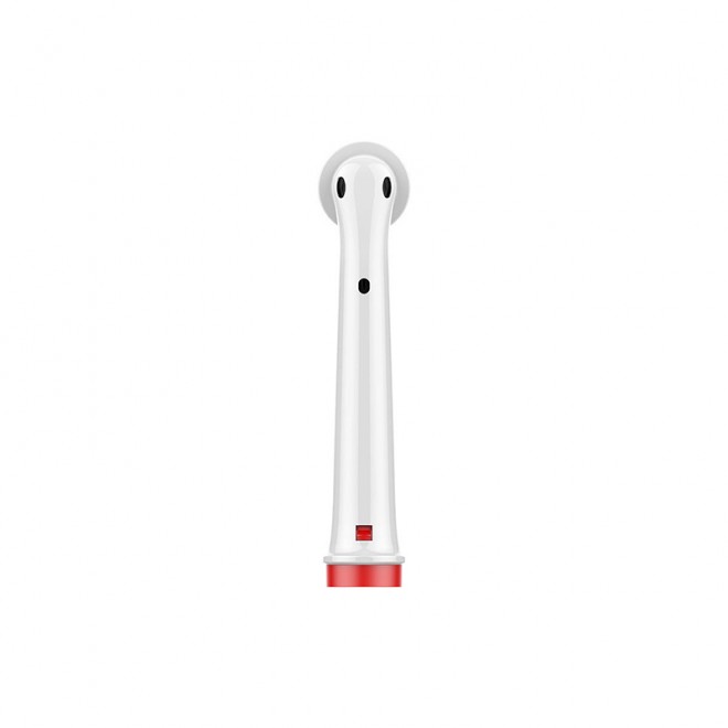 Rotating cleaning replacement brush head
