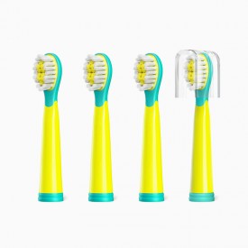 Soft and fine bristle children's replacement brush head