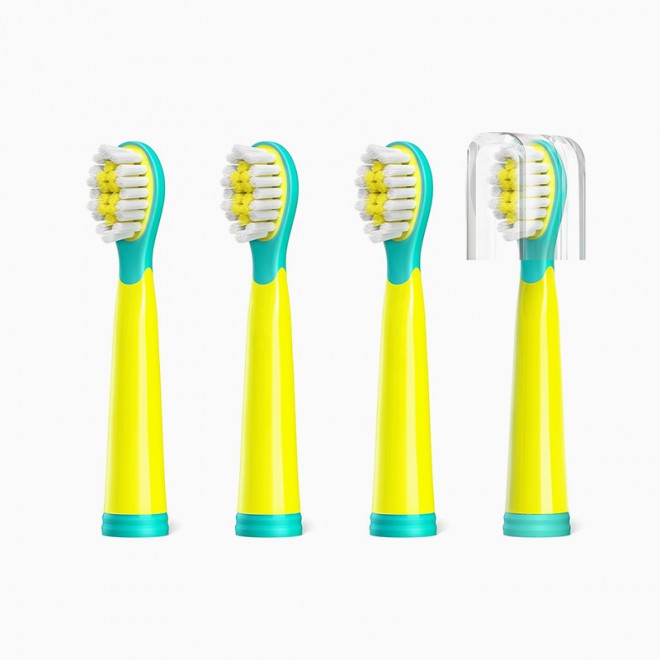 Soft and fine bristle children's replacement brush head