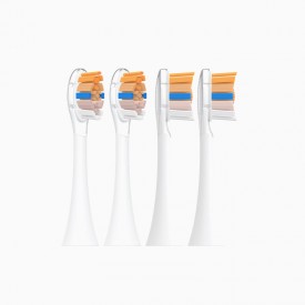 High-density soft bristle replacement brush head