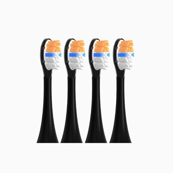 High-end soft wavy bristle replacement brush head