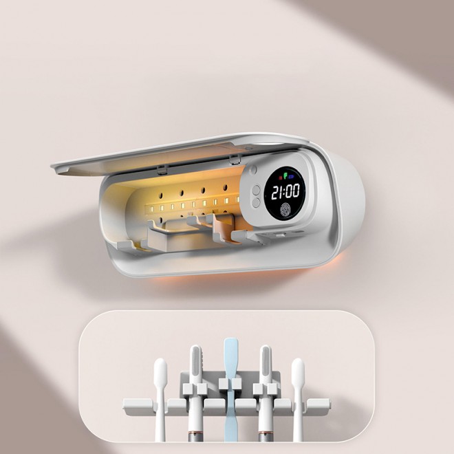 Smart punch-free wall-mounted toothbrush holder