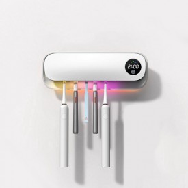 Smart punch-free wall-mounted toothbrush holder