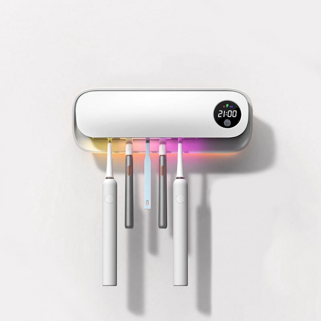 Smart punch-free wall-mounted toothbrush holder