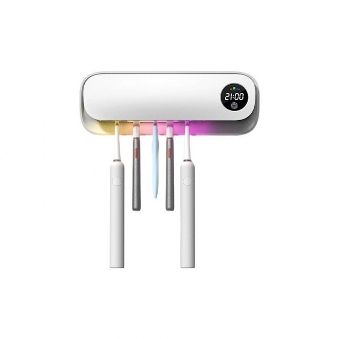 Smart punch-free wall-mounted toothbrush holder