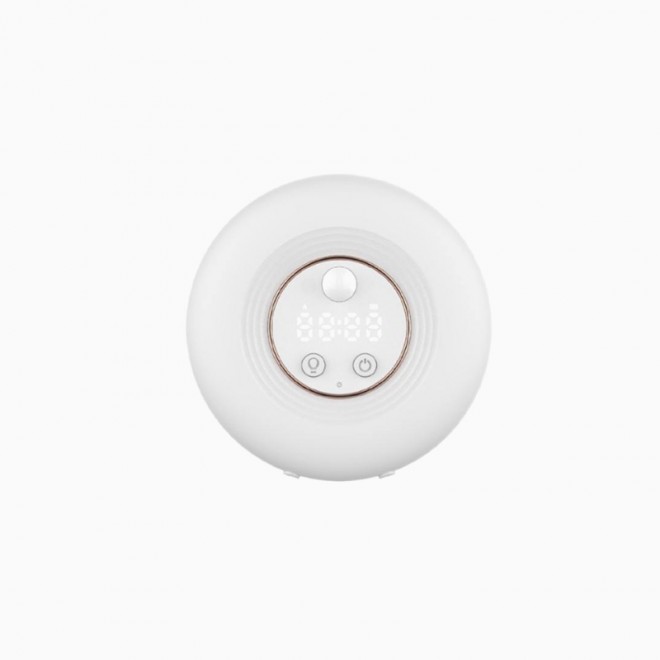 Clock digital display UV disinfection toothbrush holder