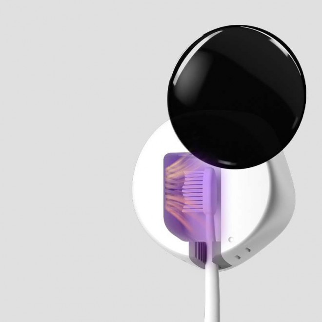 Multifunctional smart sensor toothbrush holder