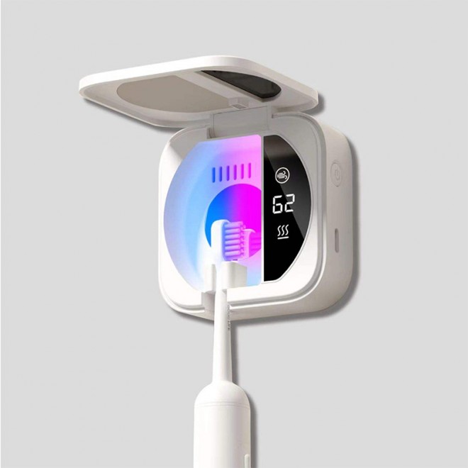 Mini wall-mounted disinfection toothbrush holder