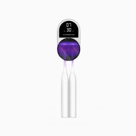 Induction opening and closing disinfection toothbrush holder