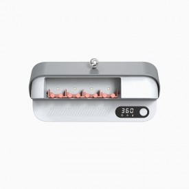 Air-drying and disinfecting rechargeable toothbrush holder